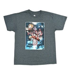 Demon Slayer The Movie Mugen Train Anime Manga Black Graphic T-shirt